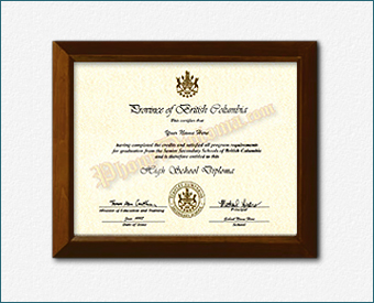 High School Diploma, Canada Design #3 HS Can 3 D